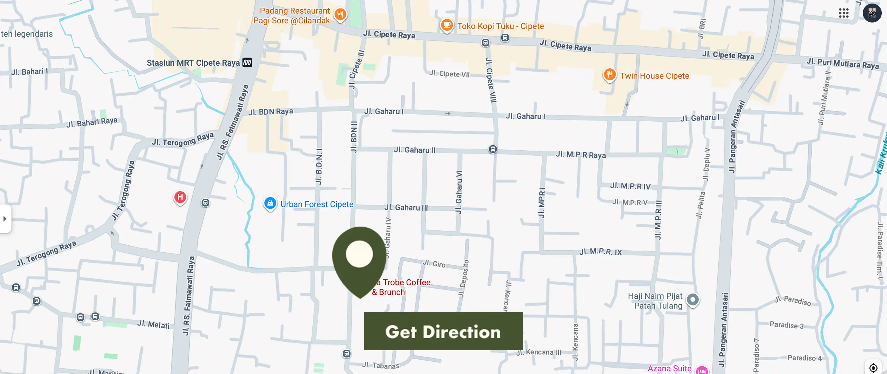 Peta La Trobe Jakarta